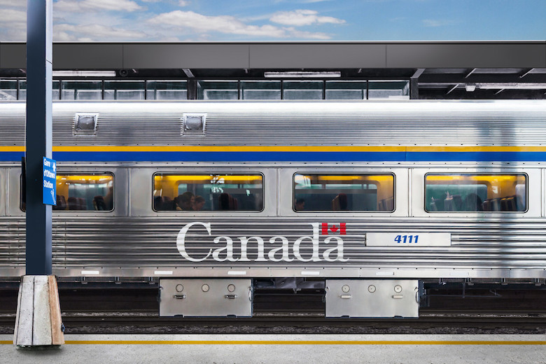 via rail train exterior