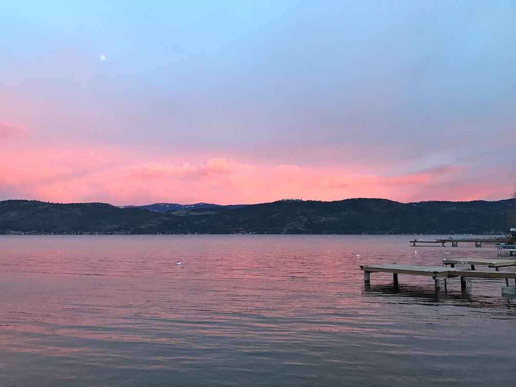 Sunset on Okanagan Lake - Rv living