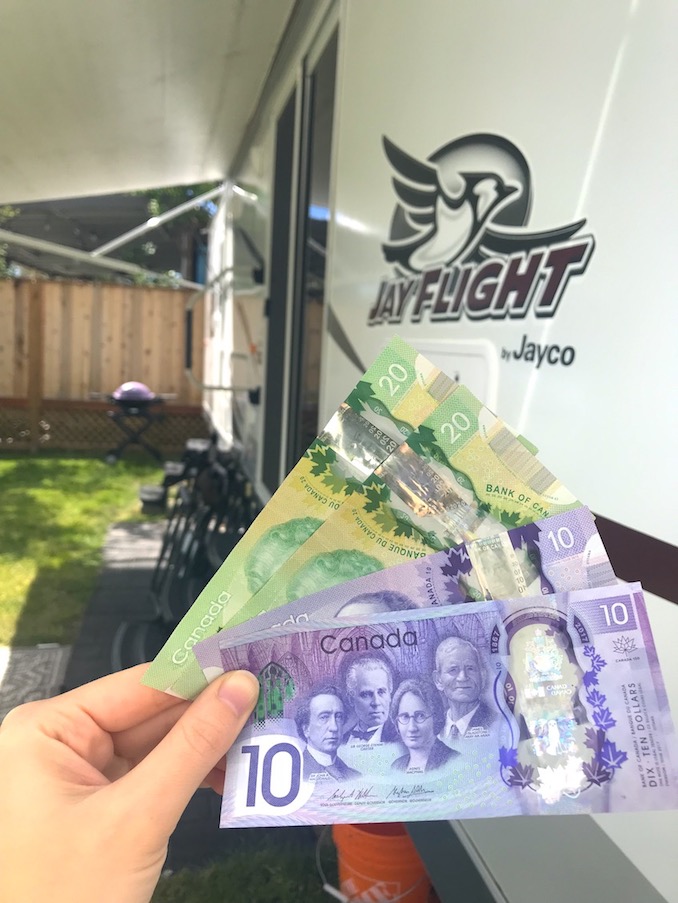 Total monthly budget to live in an RV