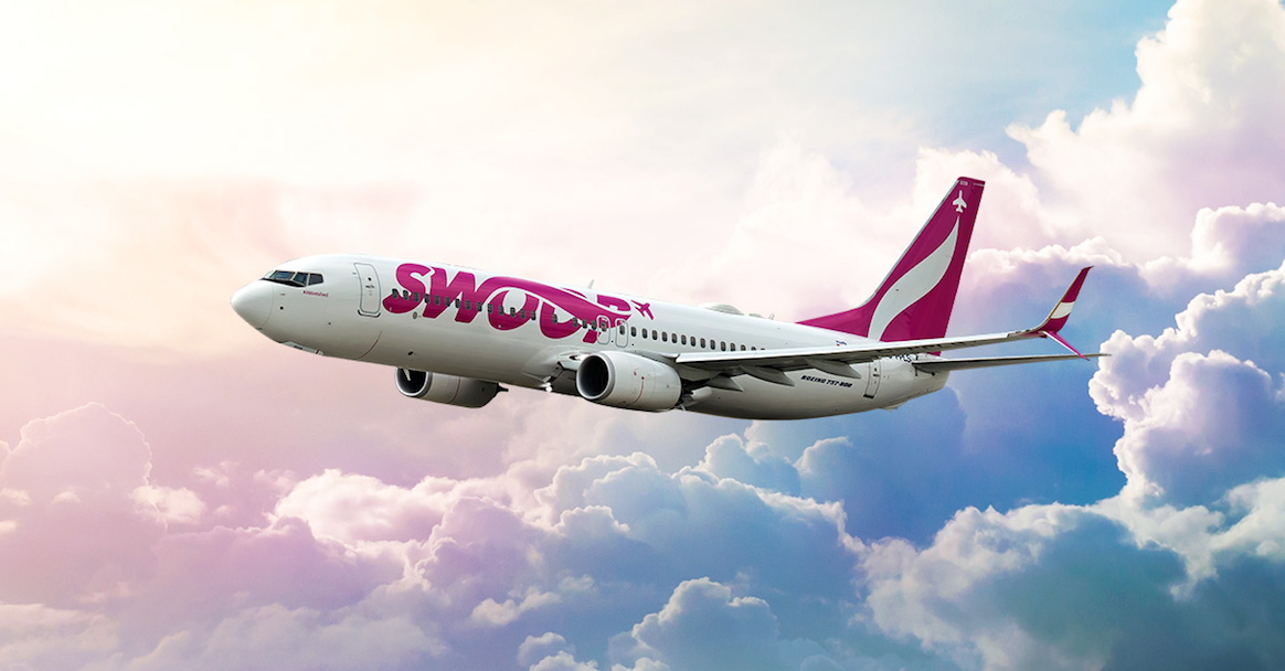 Swoop offer 13 direct flights from winnipeg YWG airport