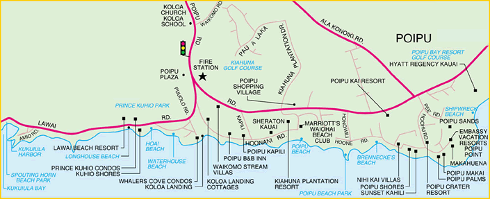 Poipu Kauai Your Ultimate Zip Code Guide Poipu Map 