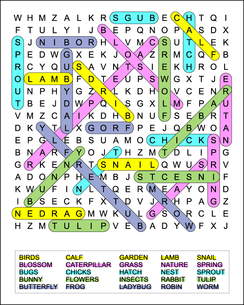 Here, your modern vocabulary lesson. Difficult Spring Word Search Puzzle For Kids Free Printable