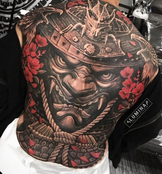 Top 40 Samurai Tattoo Design Ideas With Meaning 600_x_560_jpg