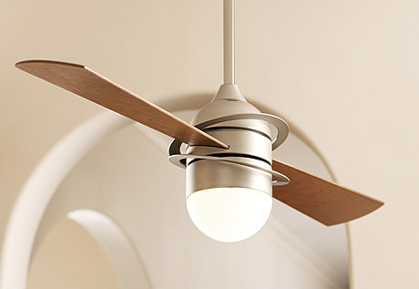 Home house & components parts of house ceiling a ceiling fan should generate a nice breeze and nothing more. 2-blade Ceiling Fan Involution from Fanimation