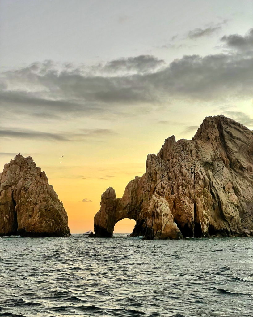 Sunset over the Cabo Arch