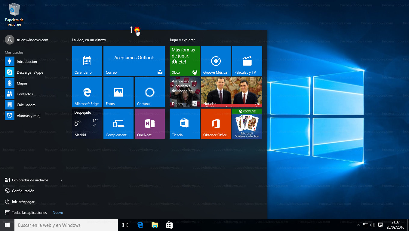 Tutorial Personalizar Menu De Inicio Trucos Windows