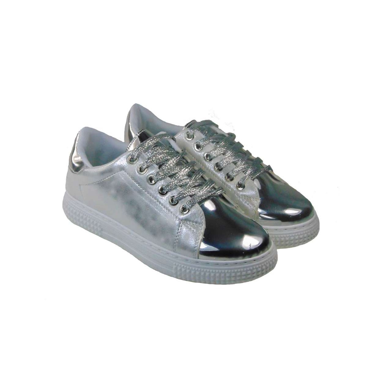  Tsimpolis Shoes TSBK09-23 Γυναικείο Sneaker Ασημί 2025