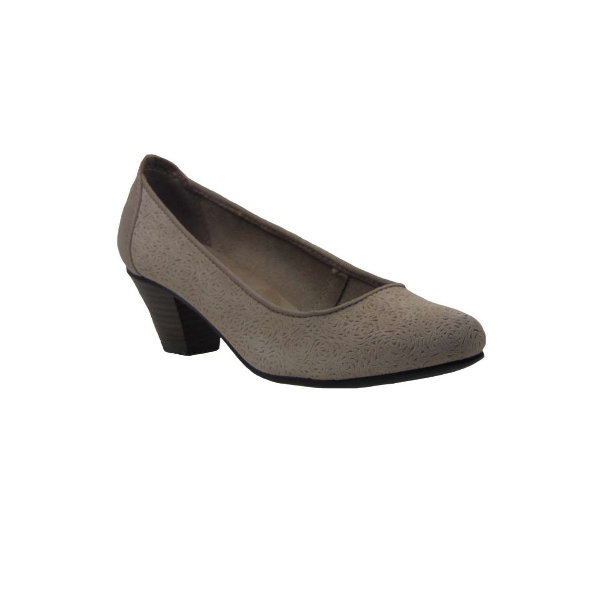 Jana Jana 22301-341 Casual Γόβα Δερμάτινη Μπεζ – Γκρι (Taupe) 2025