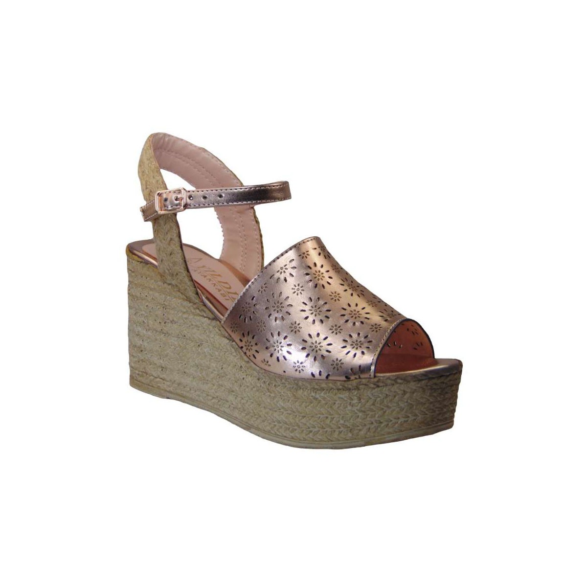 Tsimpolis Shoes 6315 Πλατφόρμα Απο Τεχνονάμπουκ Πλατινέ
