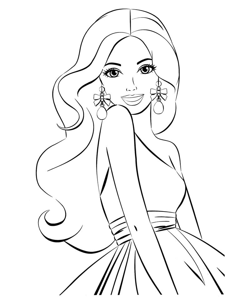 Desenhos de casas para imprimir e colorir. Desenho de Barbie vaidosa para colorir - Tudodesenhos