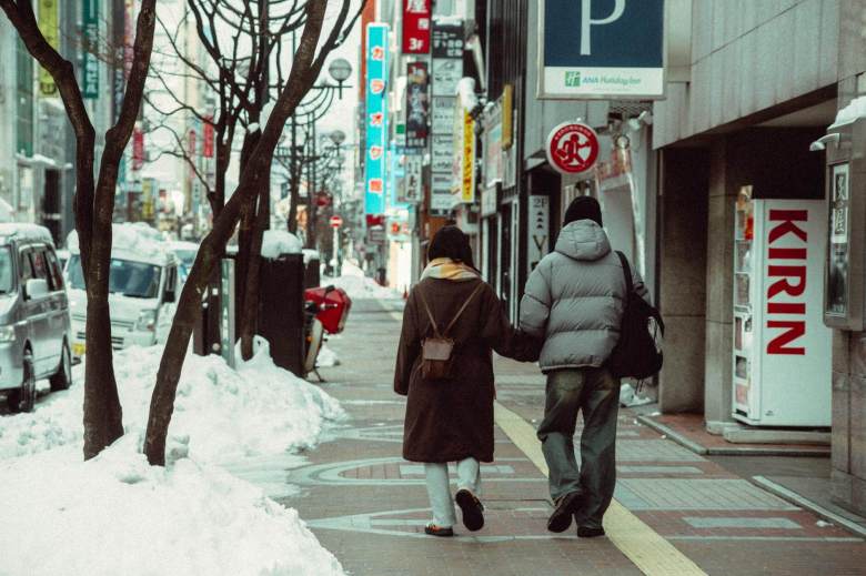people walking in a city