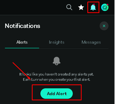 Add Alert - 🌘LUNARCRUSH Gu&iacute;a (2023) -【GANAR CRIPTOMONEDAS con tus REDES SOCIALES】