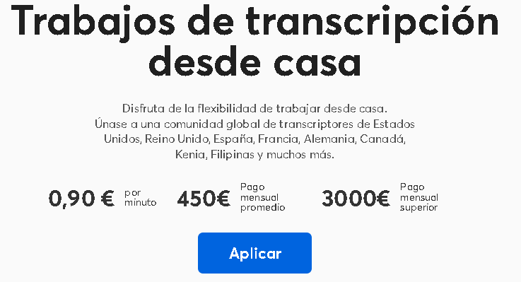 Transcriptor - 😀HAPPY SCRIBBE Consigue Trabajo Transcriptor |EN ESPA&Ntilde;OL|