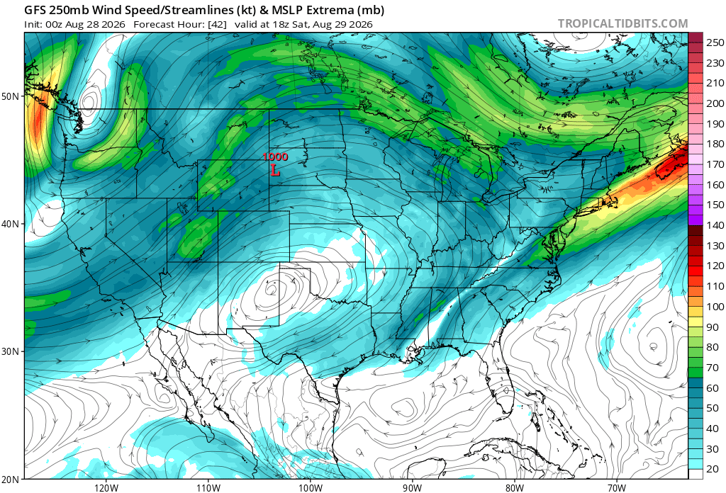 250mb US Analysis Turbulence Forecast 250mb Us42 