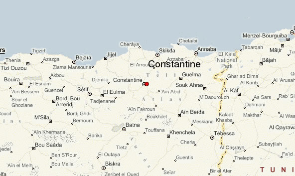 Constantine Algeria Map Constantine City Map 