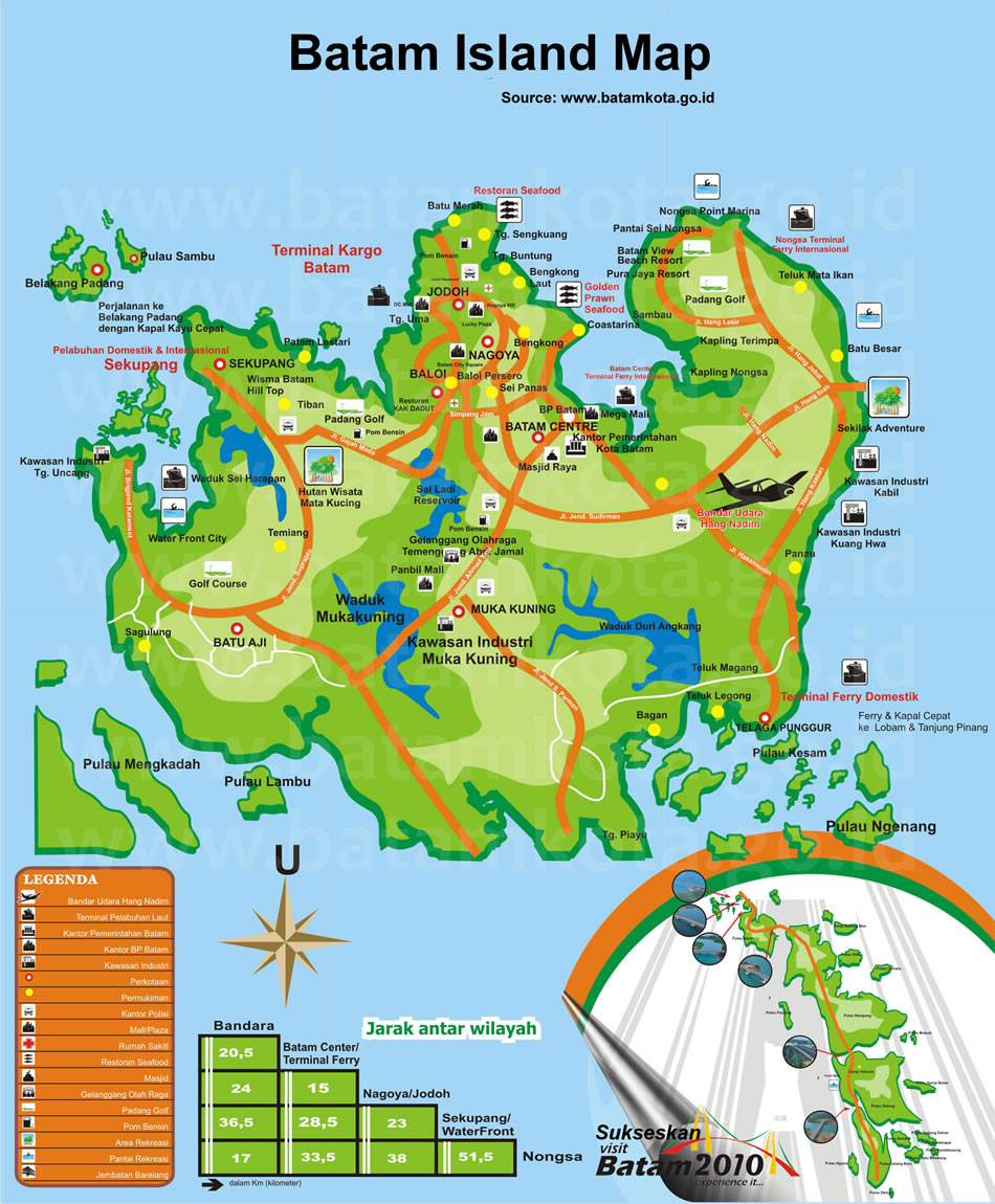 Batam Map Batam Map 