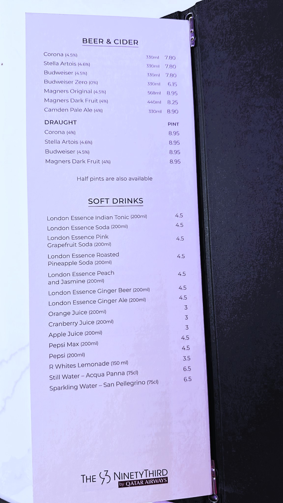 The NINETY THIRD - Soft drinks and Mild Drinks