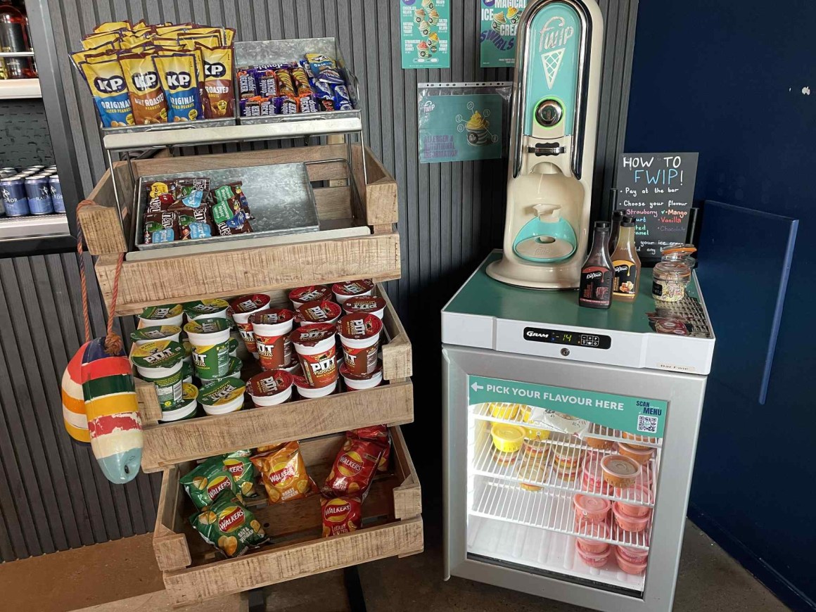 grab and go ice cream and pot noodles