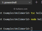 Typescript Hello World Program Tutlane