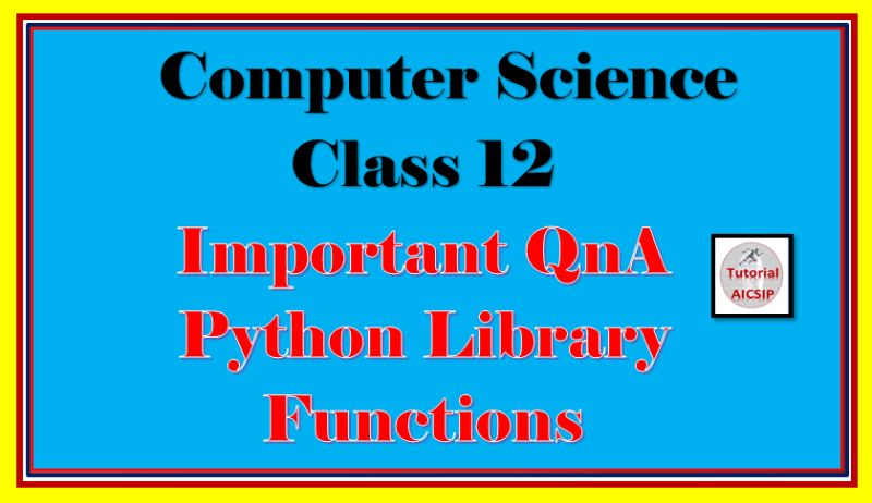 Important Qna Python Library Functions 12 Tutorialaicsip - Ultra HD Abstract Textures for Desktop