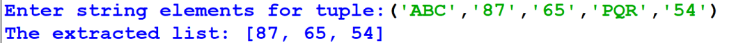 Tuple Program 2 Practical File Computer Science Class 11