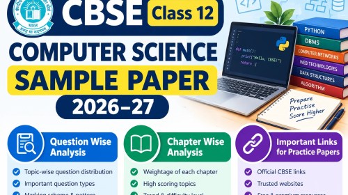 CBSE Class 12 Computer Science Sample Paper 2026 27 PDF