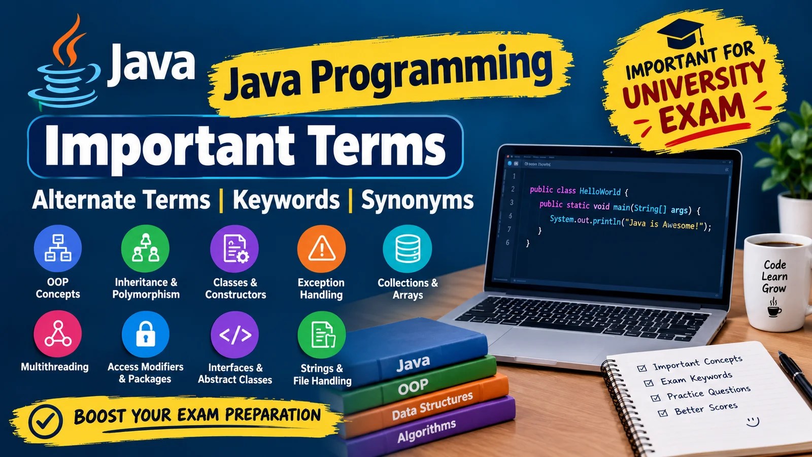 Java programming alternate terms
