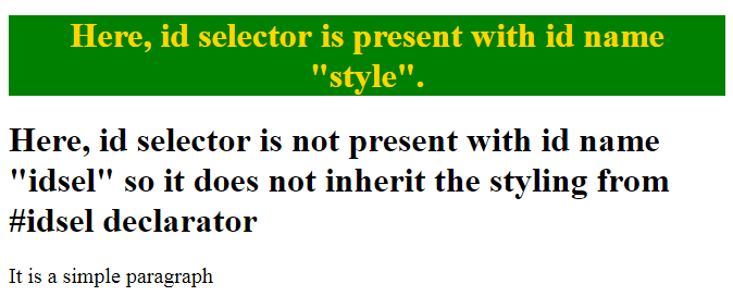 CSS Selectors — Learn different types of Selectors in CSS — TutorialBrain