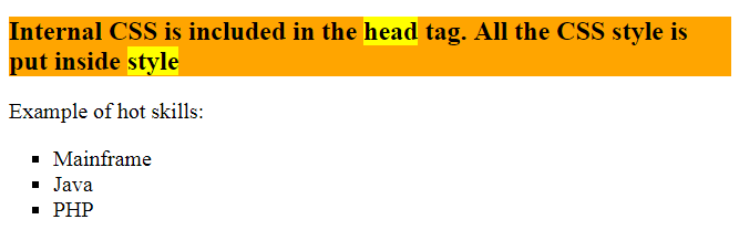 Types of CSS — TutorialBrain
