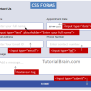 CSS Forms — TutorialBrain