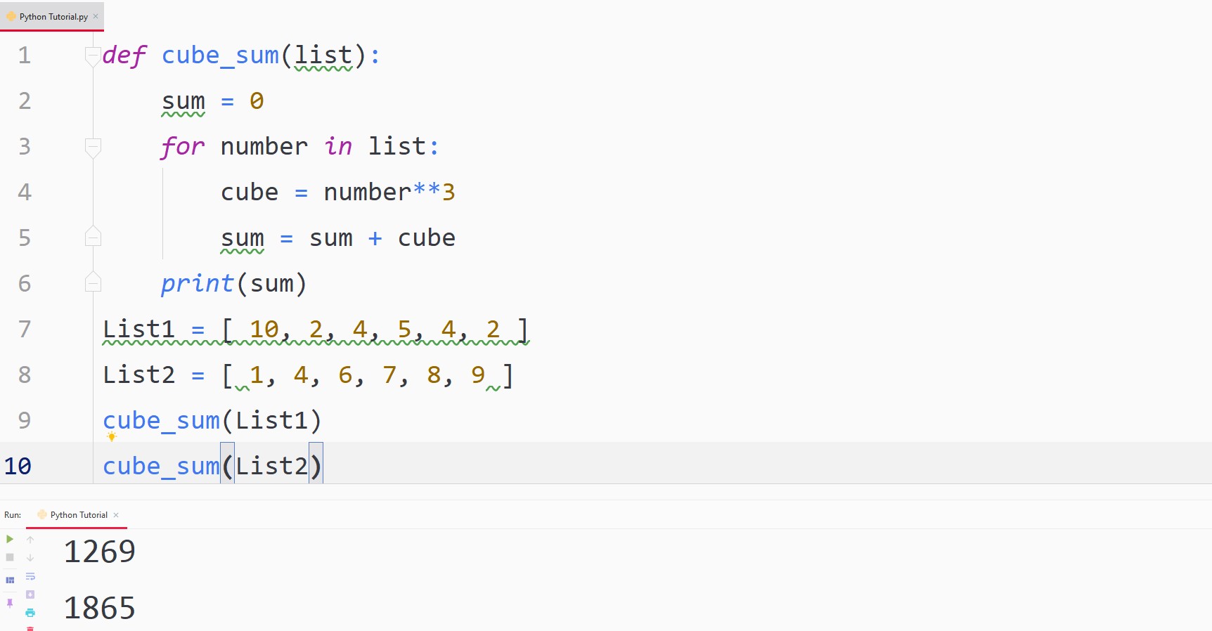 Python Functions — TutorialBrain