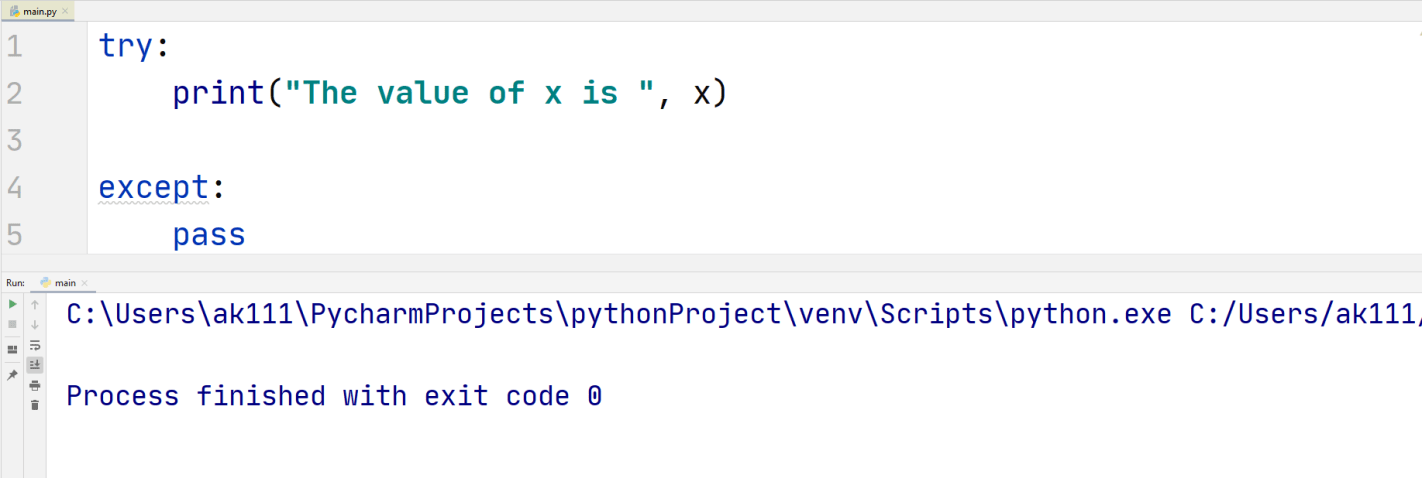 Python Try Except — TutorialBrain