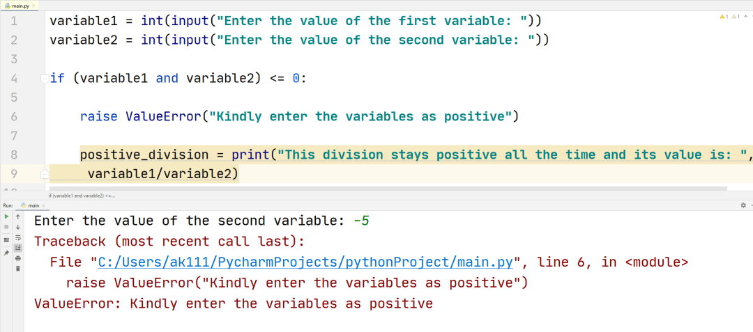 Python Try Except — TutorialBrain image.