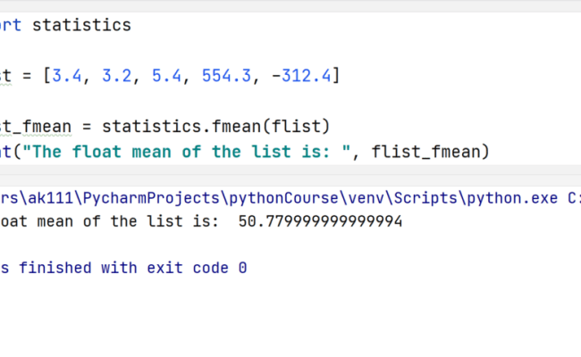 Python Statistics Module — TutorialBrain