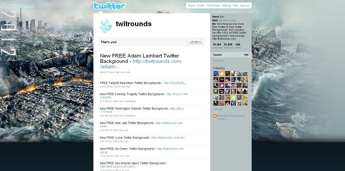 Twitter Background Design - Best Light Textures in Full HD