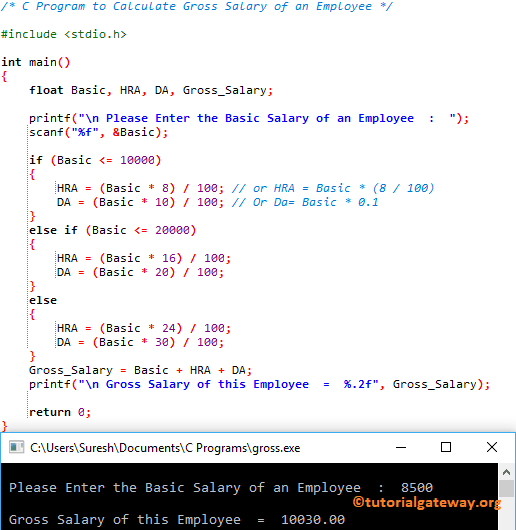 Java Program To Check Pass Or Fail Fails Java Programming We need to take input from user and then apply the simple formula to calculate the net salary ie.