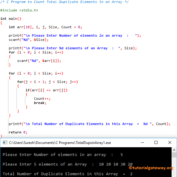 C Program To Print Unique Elements In An Array Time complexity of this method is OnLogn Method 2Use XOR Let x and y be the non-repeating elements we are looking for and arr be the input array.