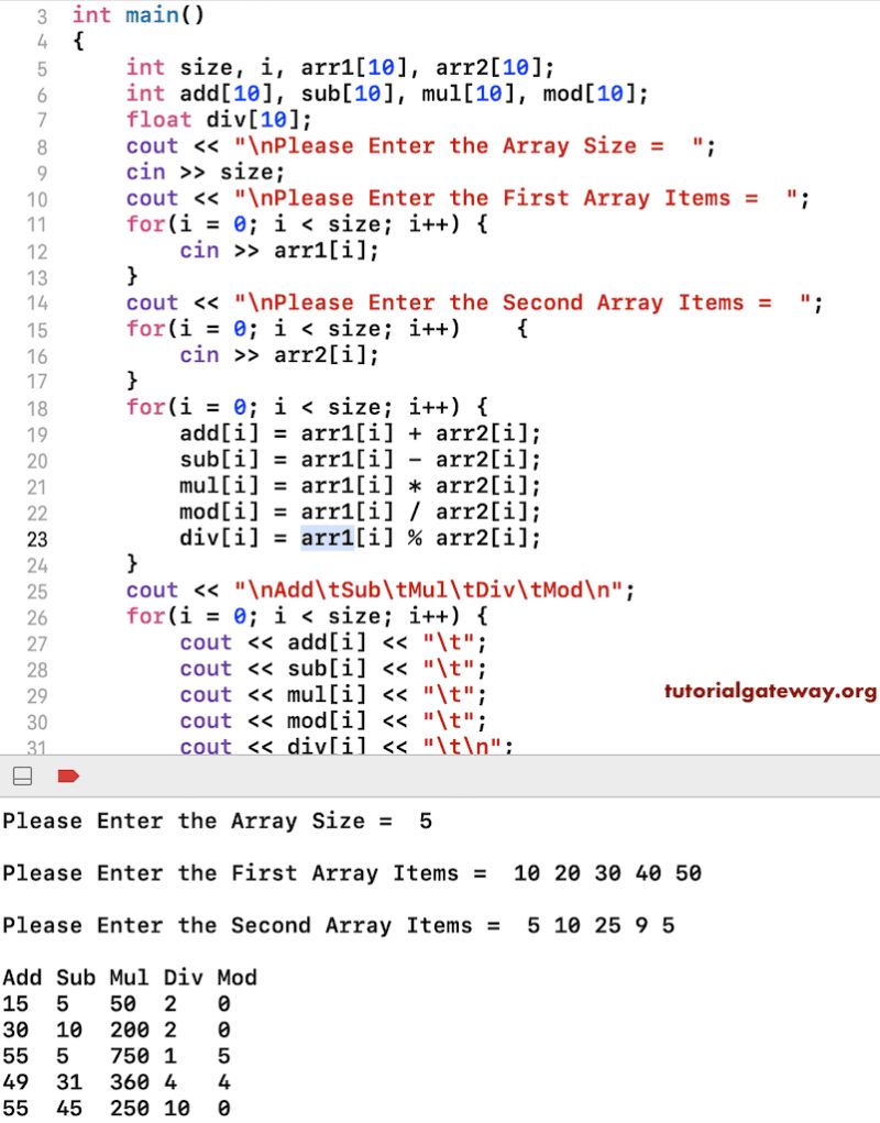 Java Program To Perform Arithmetic Operations On Array - Ultra HD High Resolution Mountain Arts | Free Download