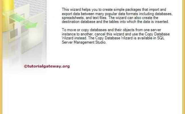 Import Data From Excel To SQL Using SSIS Import And Export