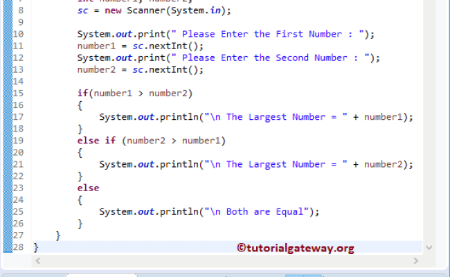 Java Program To Take 5 Numbers As User Input And Find The Largest 