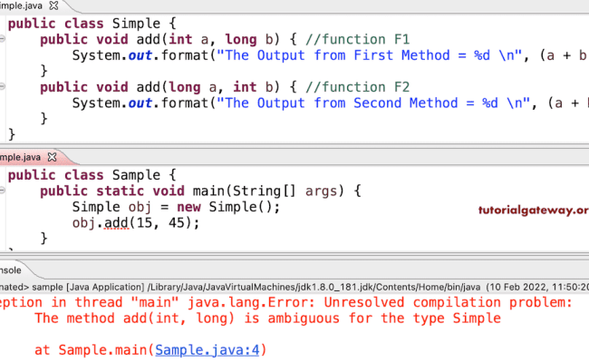 Method Overloading In Java