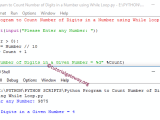 Python Program To Count Number Of Digits In A Number