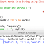 Python Program To Count Words In A String Using Dictionary