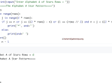 Python Program To Print A Star Pattern