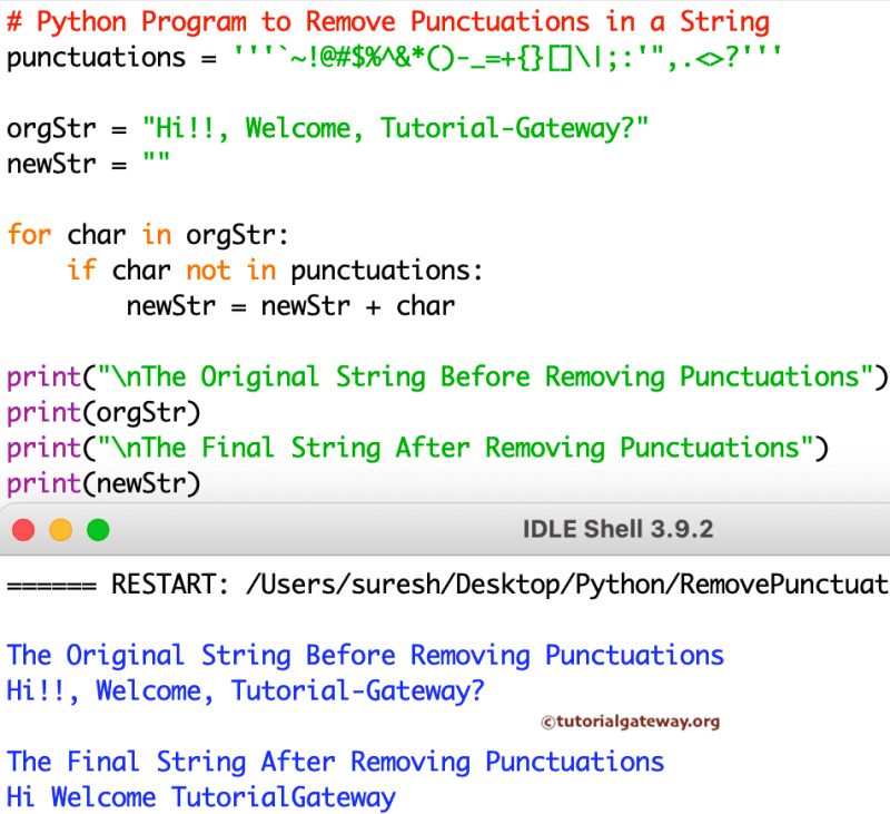 Day 63 Python Program To Remove Punctuations From A String - 8K Abstract Photos for Desktop