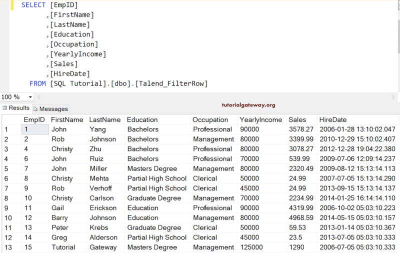 Talend Etl To Filter One Row From A Set Of Rows Based On A Condition - Colorful Photos - Professional High Resolution Collection