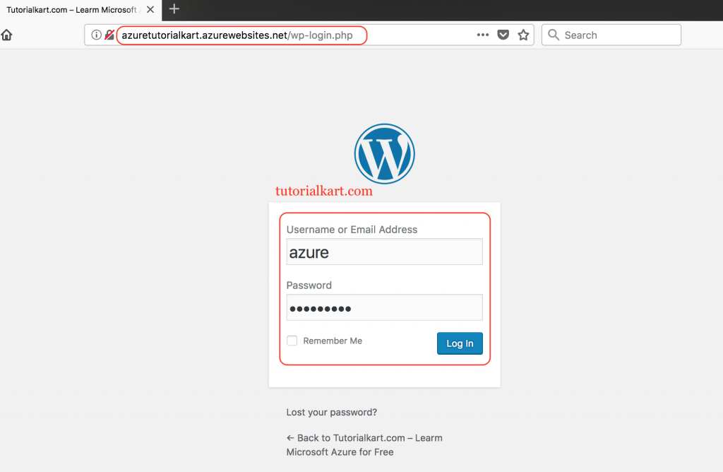 How to create an online marketplace using wordpress · step 1. Create Wordpress Website using Azure marketplace template