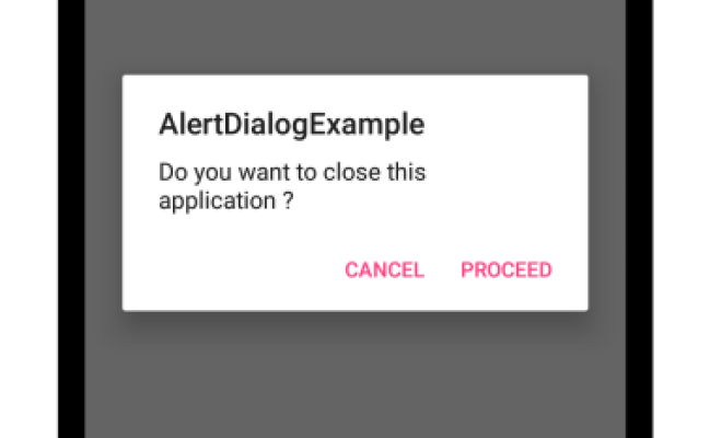 Kotlin Android - AlertDialog - Example