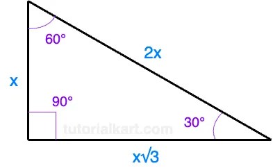 30-60-90 triangle formula