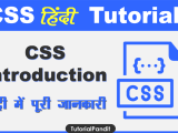 Css क य ह What Is Css In Hindi Tutorialpandit